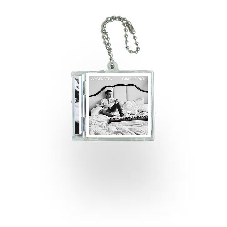Charlie Puth Mini NFC Album Keychain CD Music Keychain Pendant Customized Mini Vinyl Album 