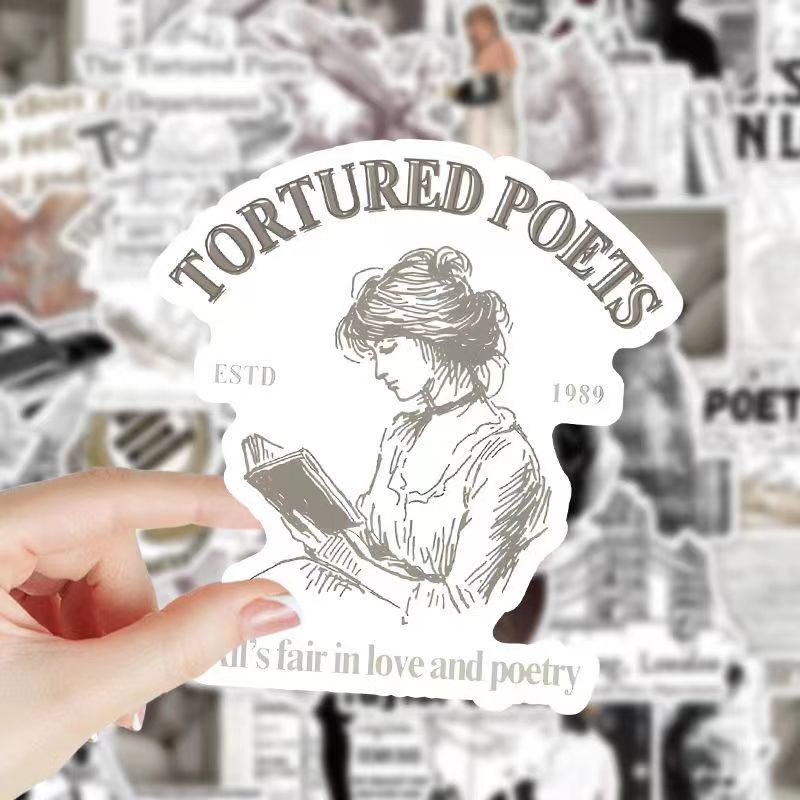 TS TTPD Sticker Waterproof PVC Deco Attached To Britpop Peripheral Midnights Sticker