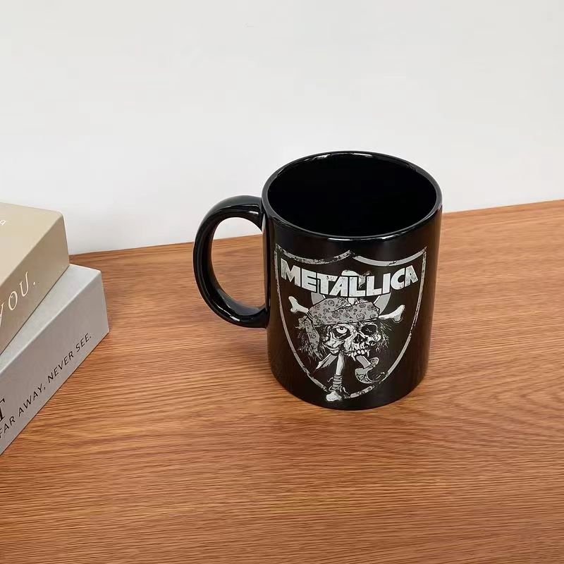 Metallica Retro Rock Band Peripheral Mugs Coffee Cup Collectible Porcelain Cup