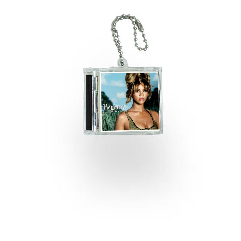 Beyonce  Mini Vinyl NFC Album Keychain CD Music Keychain Pendant Customized 