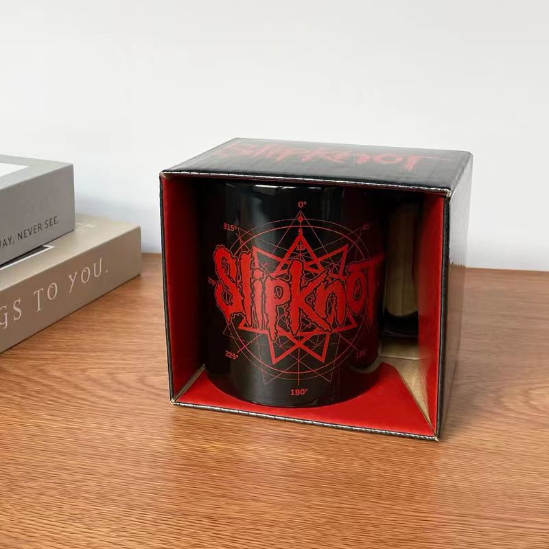 Slipknot Retro Rock Band Peripheral Mugs Coffee Cup Collectible Porcelain Cup