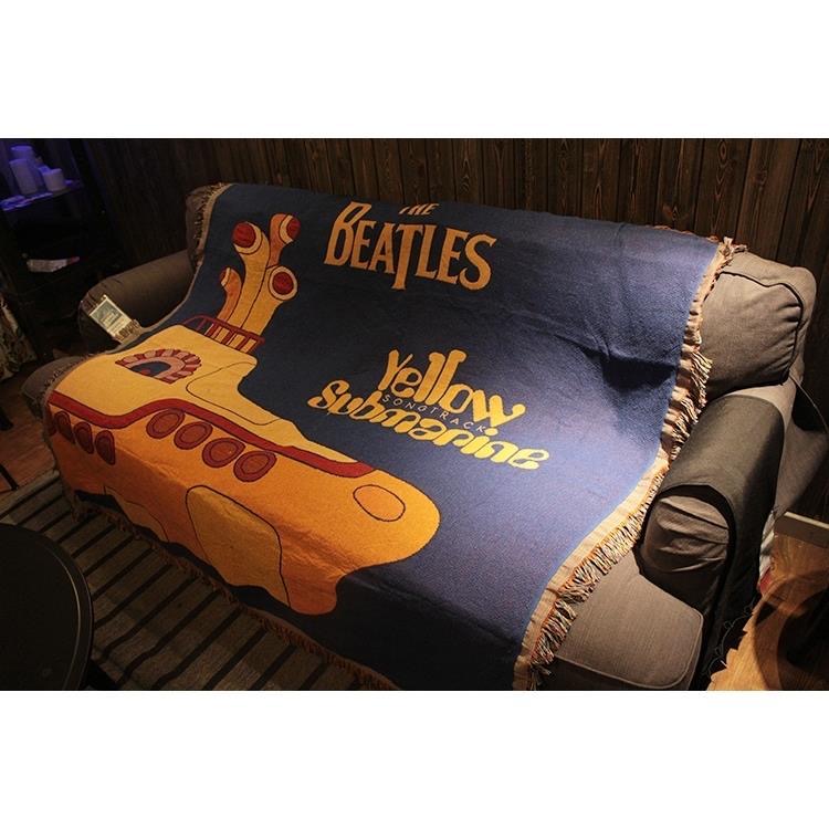 The Beatles Rock Band Music Yellow Submarine Tapestry Art Deco Cotton Blanket -ONECASE.STUDIO