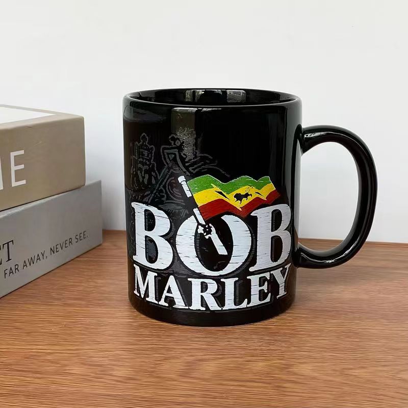 Bob Marley Rock Band Peripheral Mugs Coffee Cup Collectible Porcelain Cup