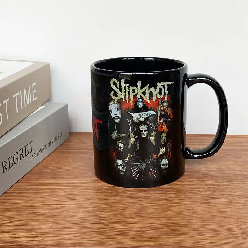 Slipknot Retro Rock Band Peripheral Mugs Coffee Cup Collectible Porcelain Cup