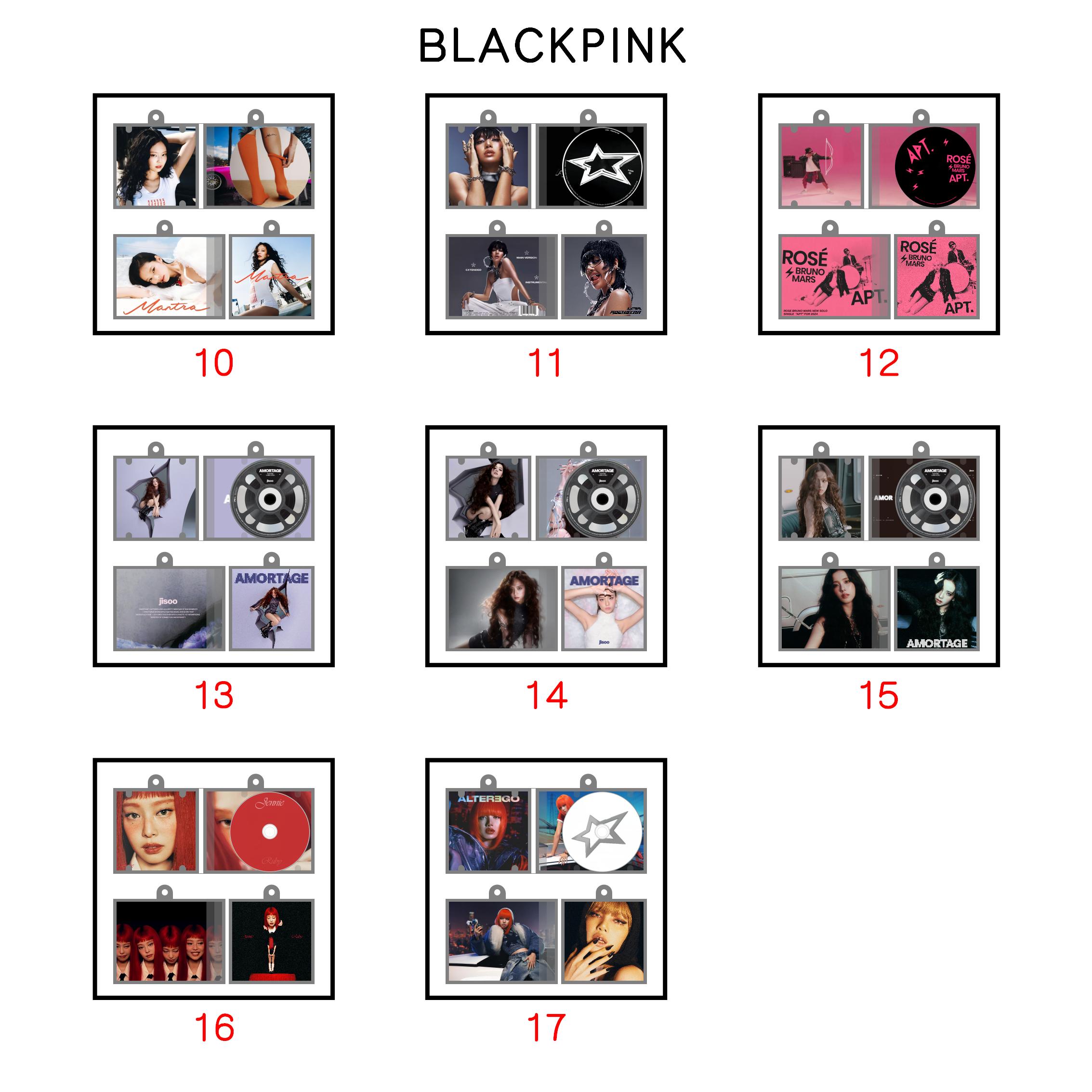  BlackPink Mini NFC Album Keychain CD Music Keychain Pendant Customized Mini Vinyl Album B&P
