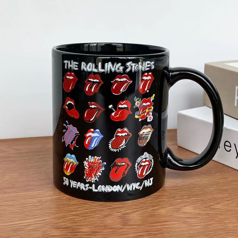 The Rolling Stones Rock Band Peripheral Mugs Band Coffee Cup Collectible