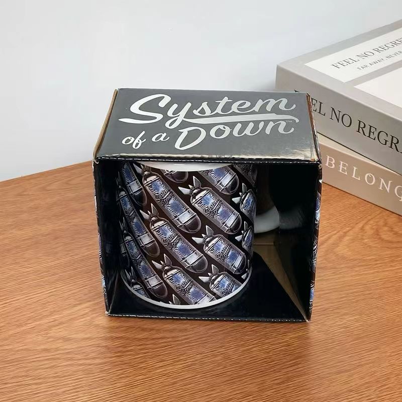 System Of A Down Retro Rock Band Peripheral Mugs Coffee Cup Collectible Porcelain Cup