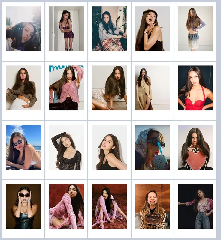 Olivia Rodrigo Photo Concert Album Complete Set of Photos Postcards