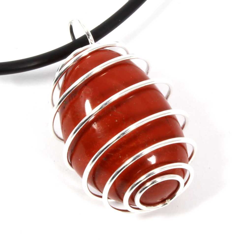 Red Jasper Wire Wrapped Crystal