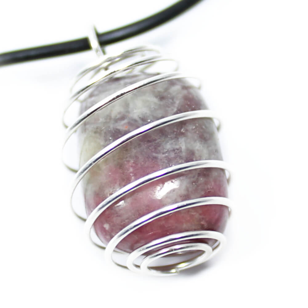 Lepidolite Wire Wrapped Crystal