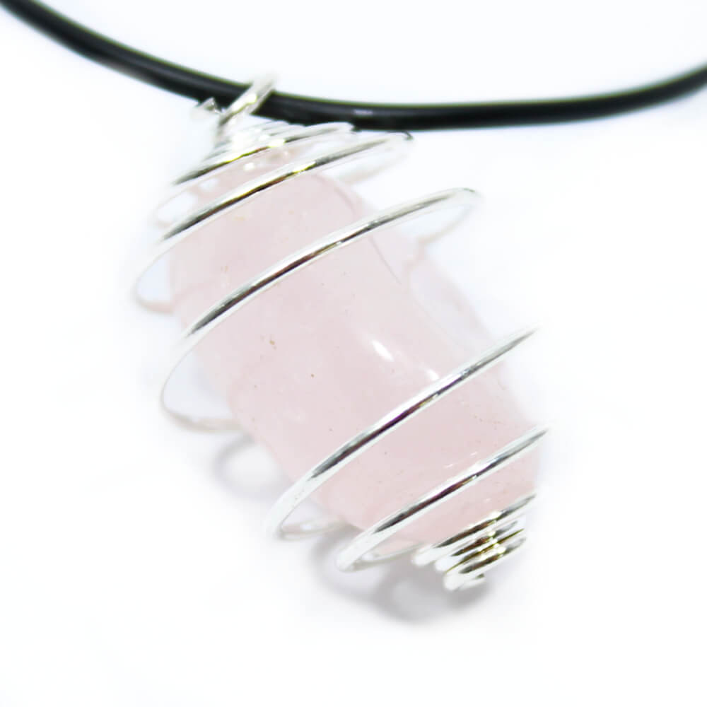 Rose Quartz Wire Wrapped Crystal