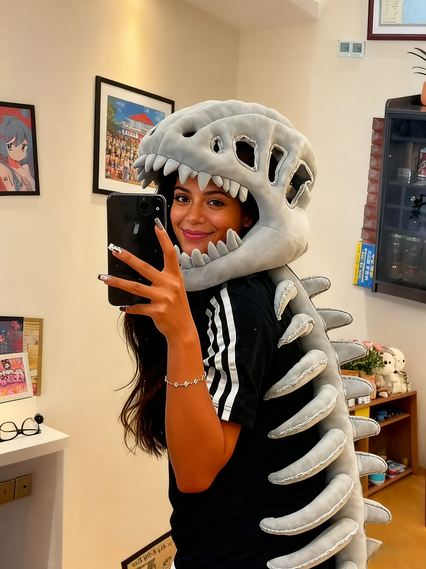 🦖 Dinosaur Exoskeleton Kids' Costume with Silly Outfits