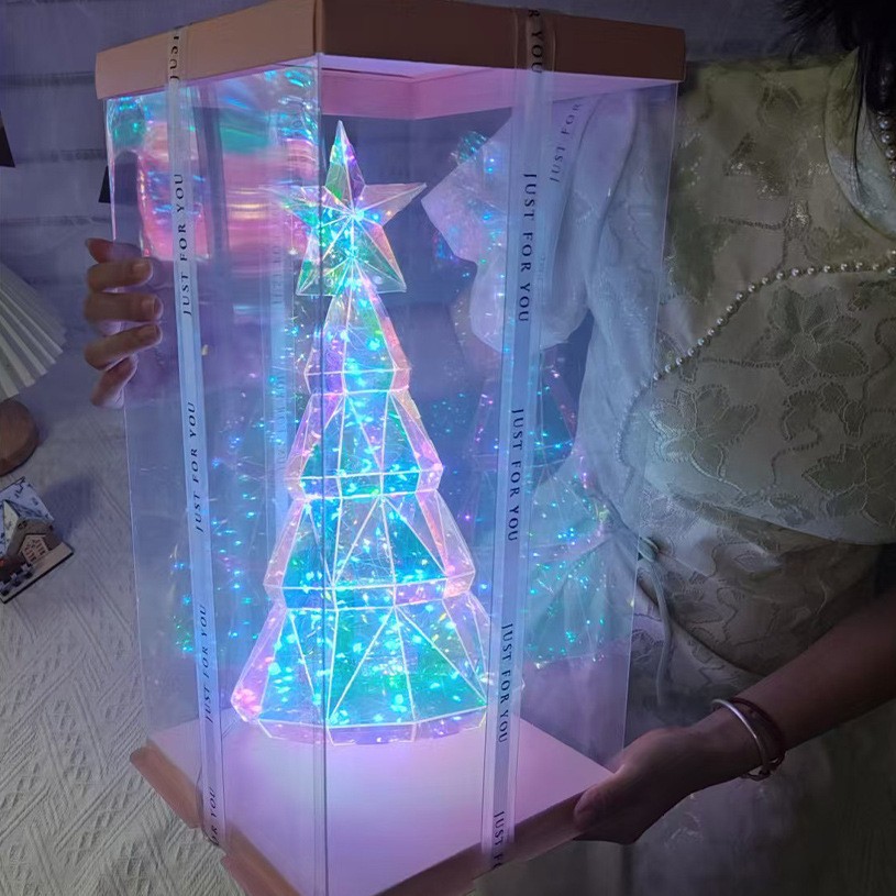 "Galaxy Christmas Tree Light: Illuminate Your Holiday with Magical Glow"