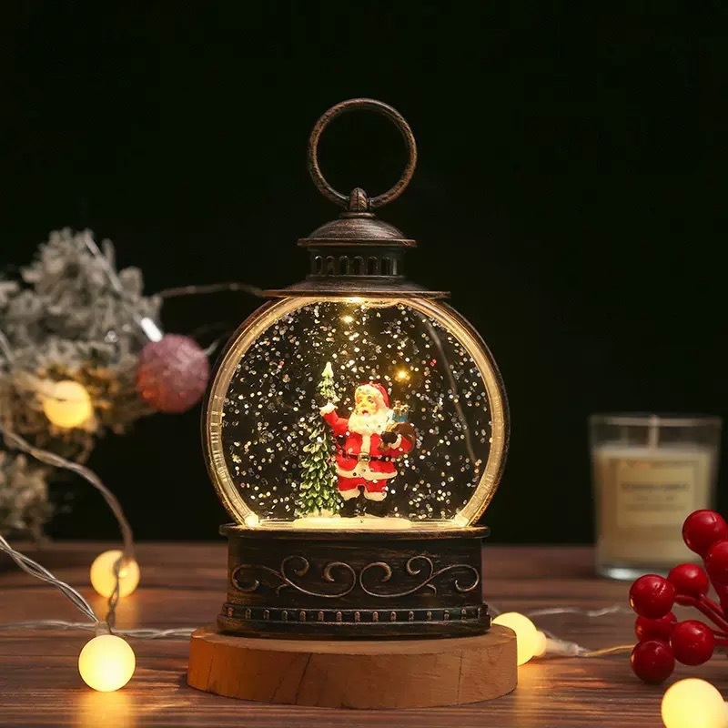 Christmas Snow Globe Lantern
