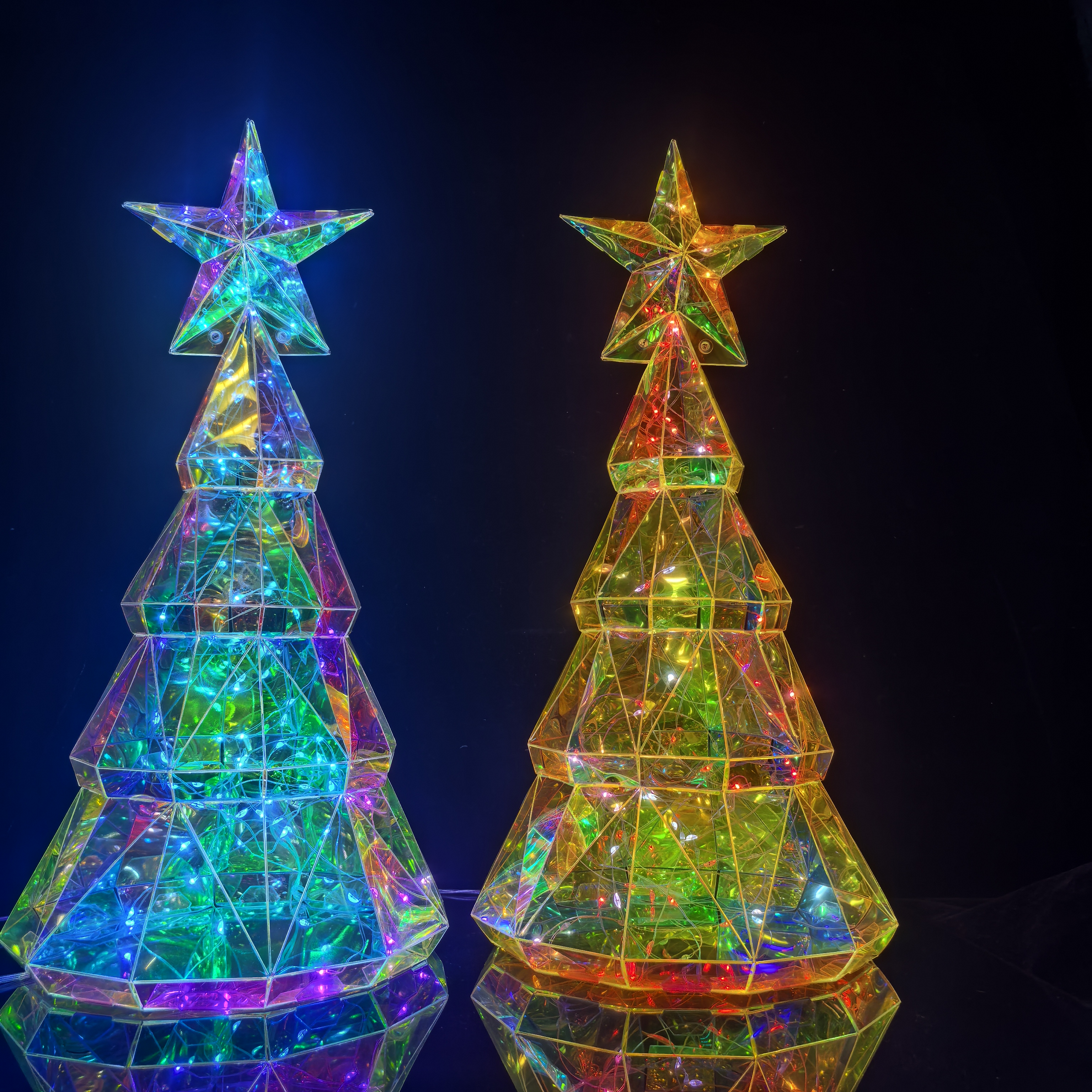 "Galaxy Christmas Tree Light: Illuminate Your Holiday with Magical Glow"