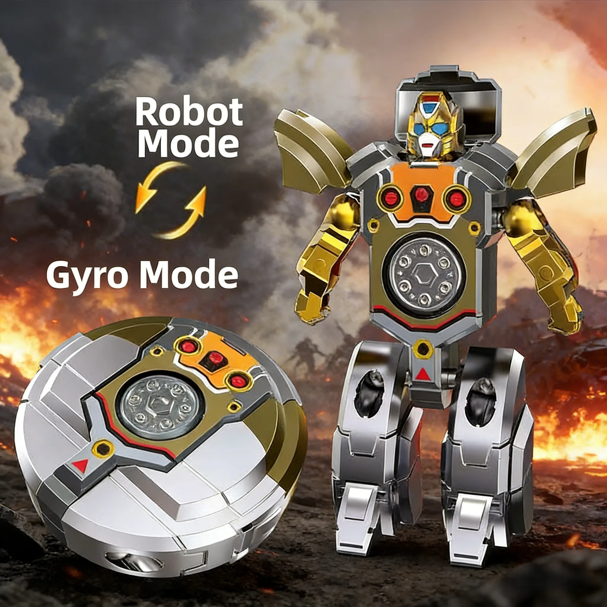 🤖Fingertip Spinner Transforming Robot