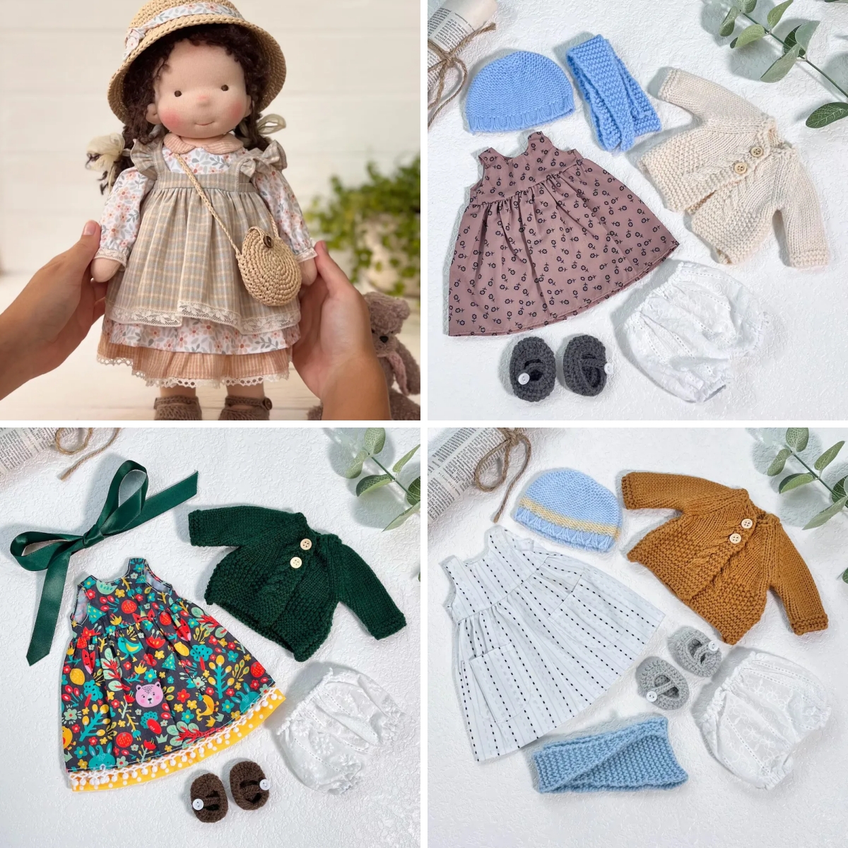 Handmade Waldorf Doll | Choose Any 3 Outfits | Jogujos