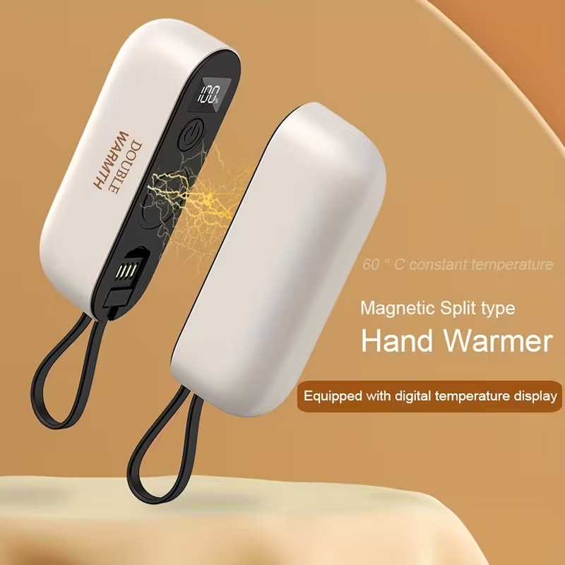 Magnetic electric hand warmer