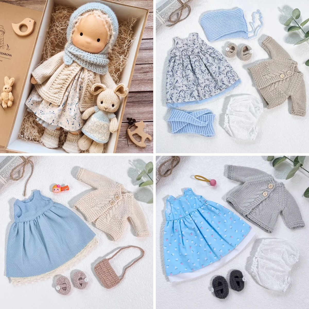 Handmade Waldorf Doll | Choose Any 3 Outfits | Jogujos