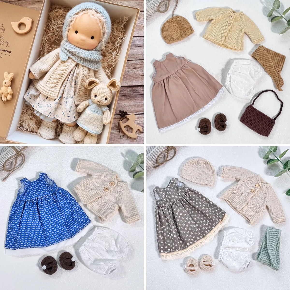 Handmade Waldorf Doll | Choose Any 3 Outfits | Jogujos