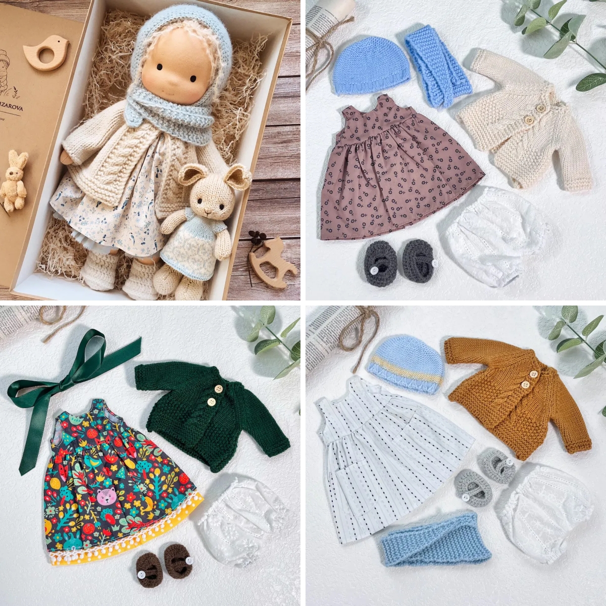 Handmade Waldorf Doll | Choose Any 3 Outfits | Jogujos