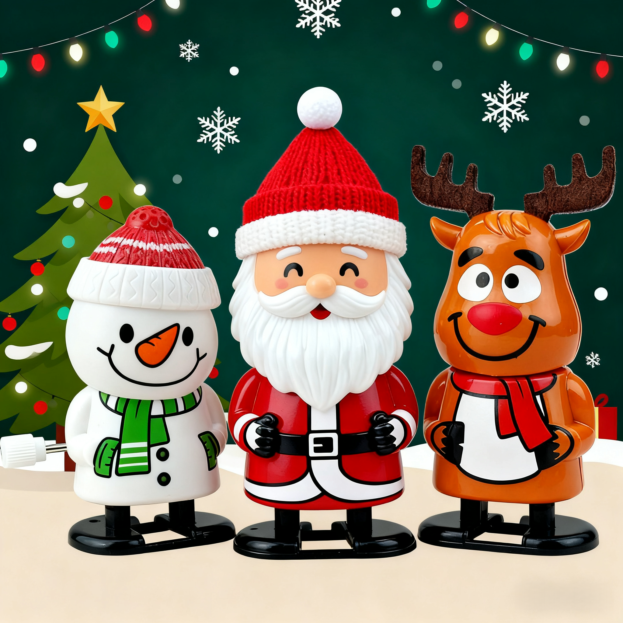 🎄 Cute Wind-Up Christmas Toys – Perfect Festive Stocking Stuffers!