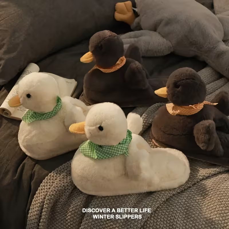 Ladies' Cute Duck Slippers