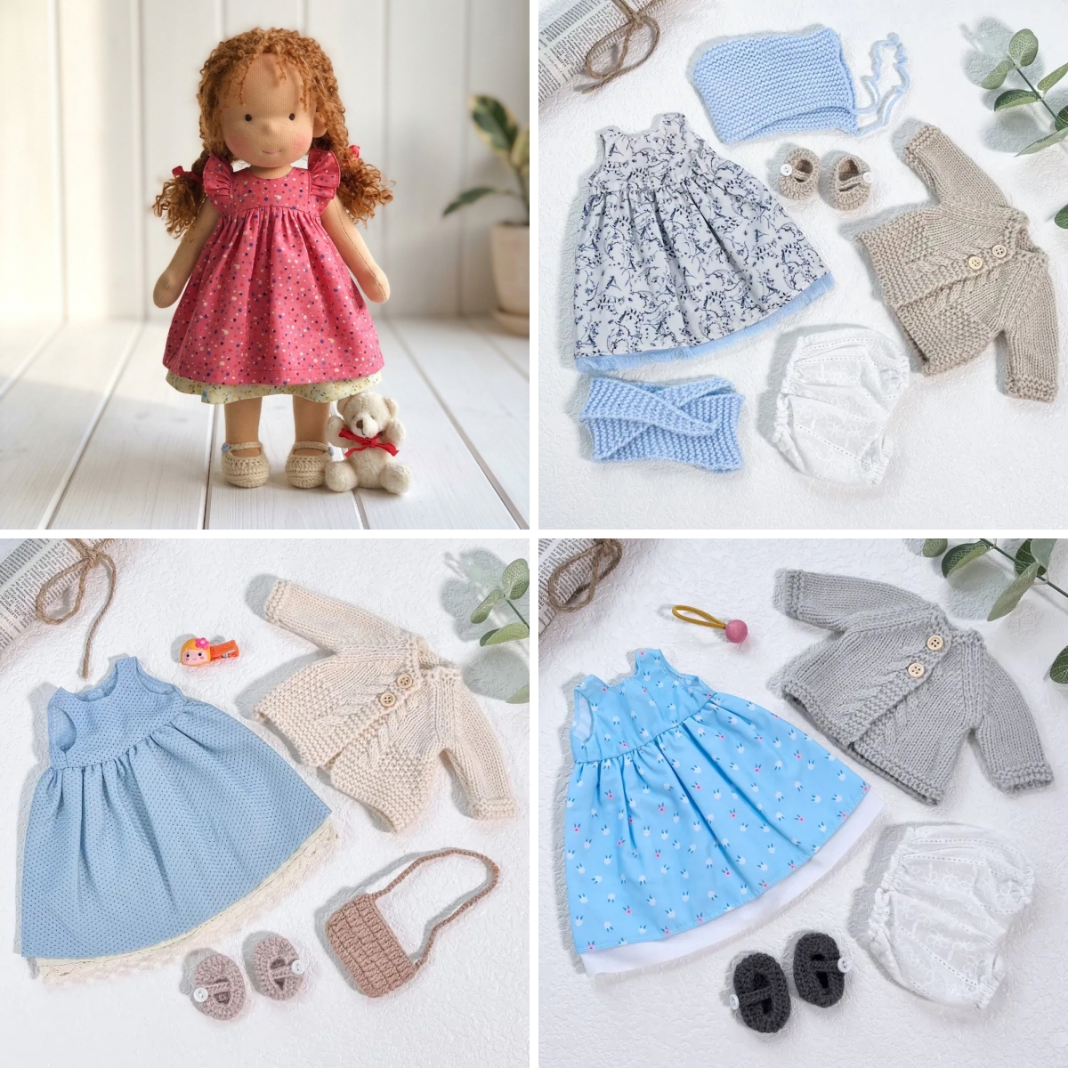 Handmade Waldorf Doll | Choose Any 3 Outfits | Jogujos