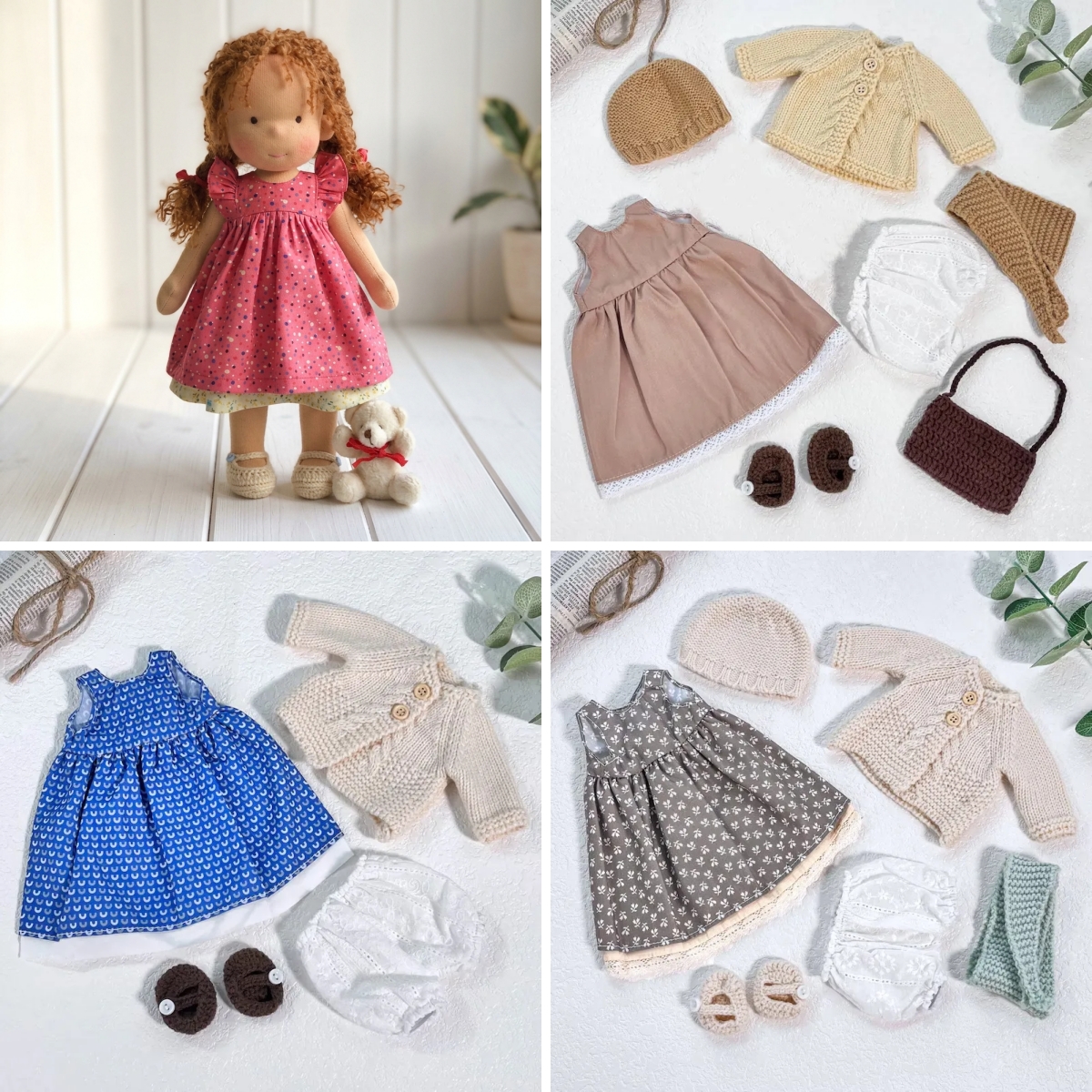 Handmade Waldorf Doll | Choose Any 3 Outfits | Jogujos