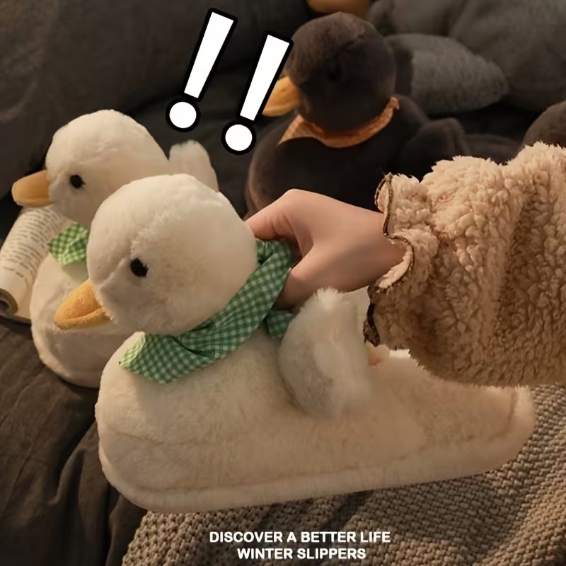 Ladies' Cute Duck Slippers
