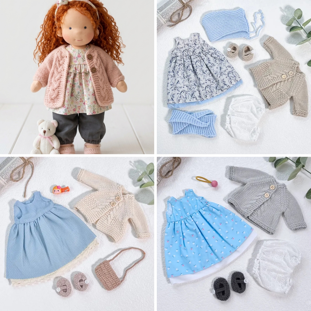 Handmade Waldorf Doll | Choose Any 3 Outfits | Jogujos