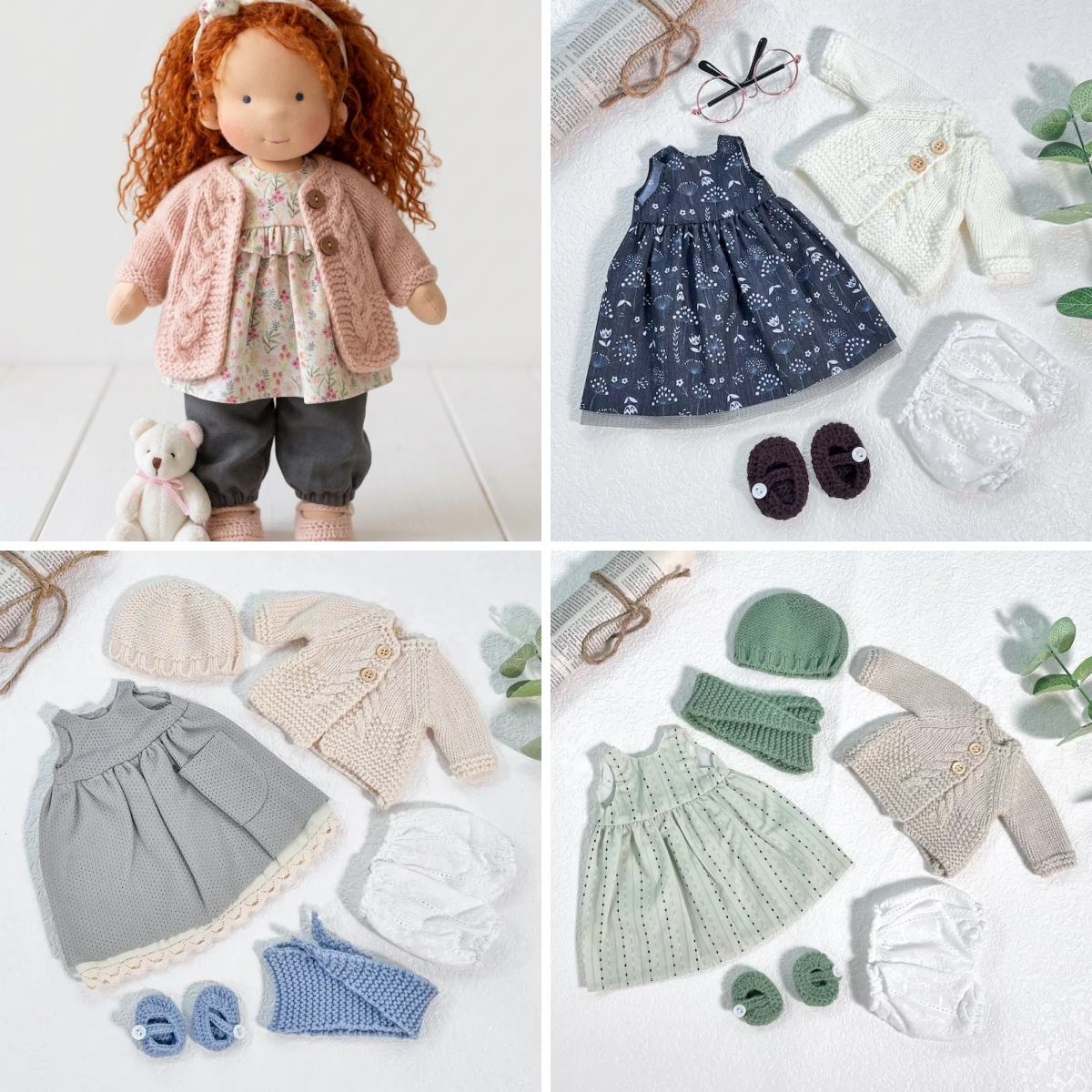 Handmade Waldorf Doll | Choose Any 3 Outfits | Jogujos