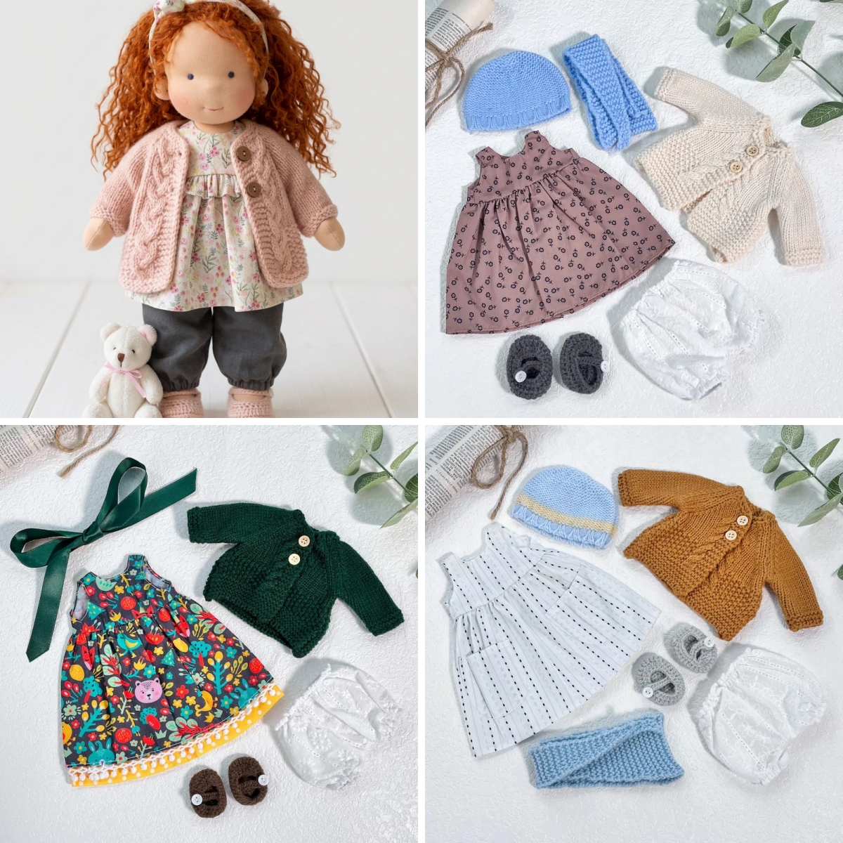 Handmade Waldorf Doll | Choose Any 3 Outfits | Jogujos