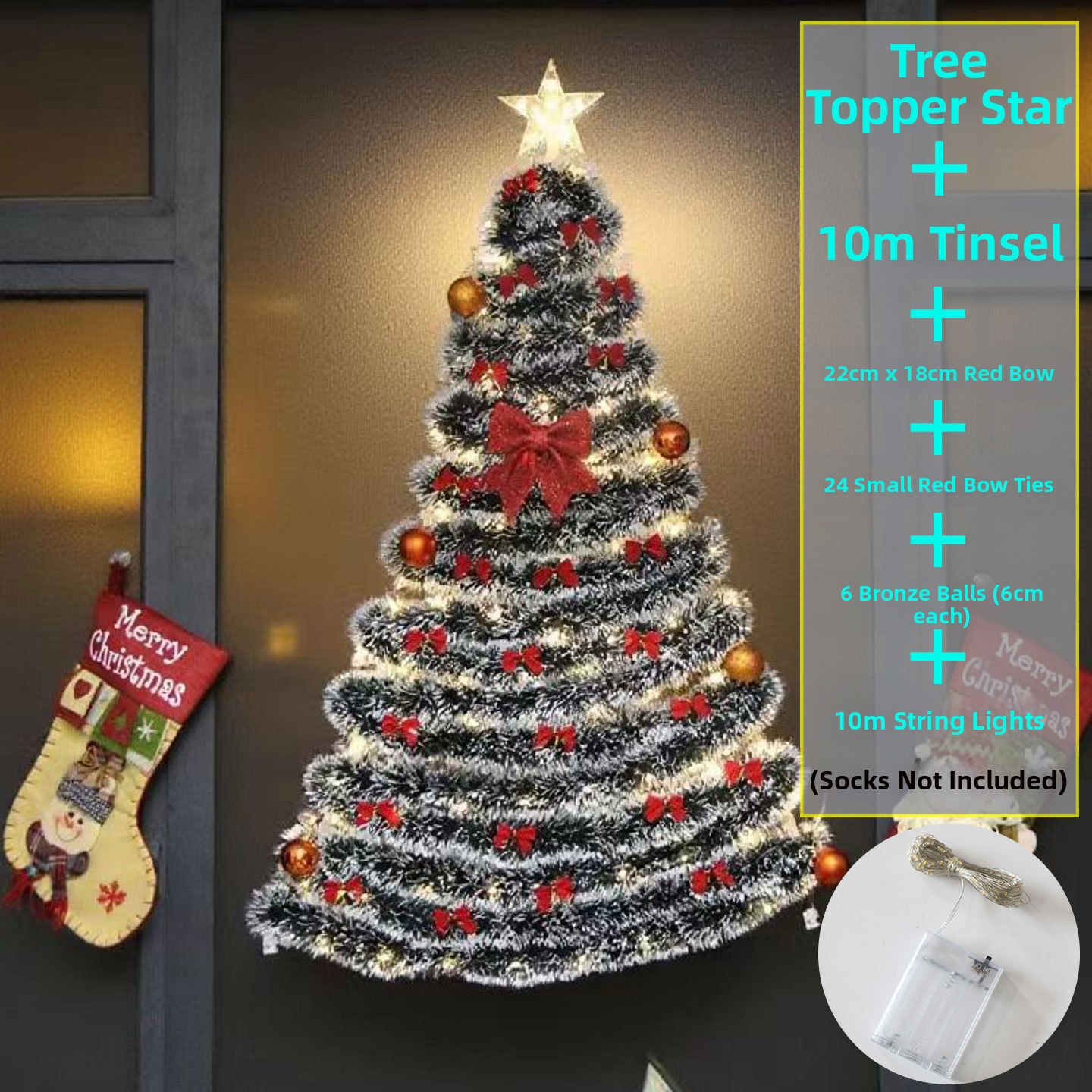 Wall-Mounted Christmas Tree: Festive Cheer, Zero Space Compromise