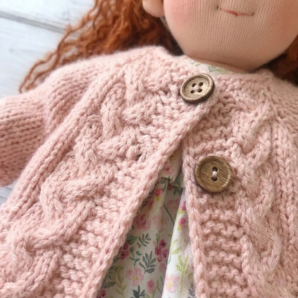 Handmade Waldorf Doll - Soft Natural Fiber Companion Doll
