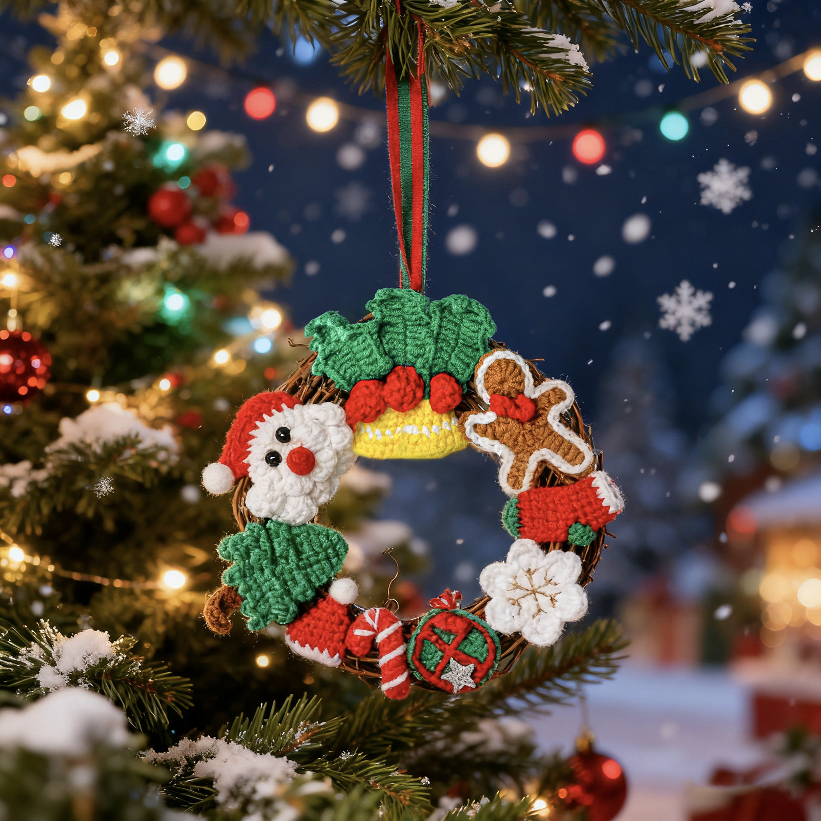 Christmas Wreath Crochet Pattern