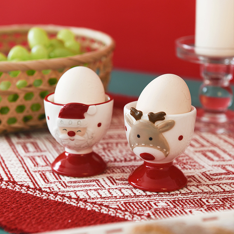 Santa Claus Cute Ceramic Egg Cup