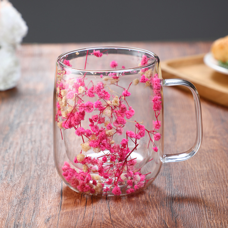 Creative handmade flower glass