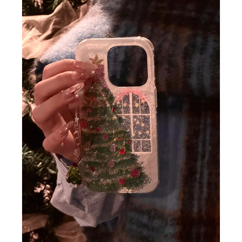 Sparkle This Christmas: Glitter Christmas Tree Phone Case for iPhone 17 Pro / 16 Pro Max / 15 ✨🎄