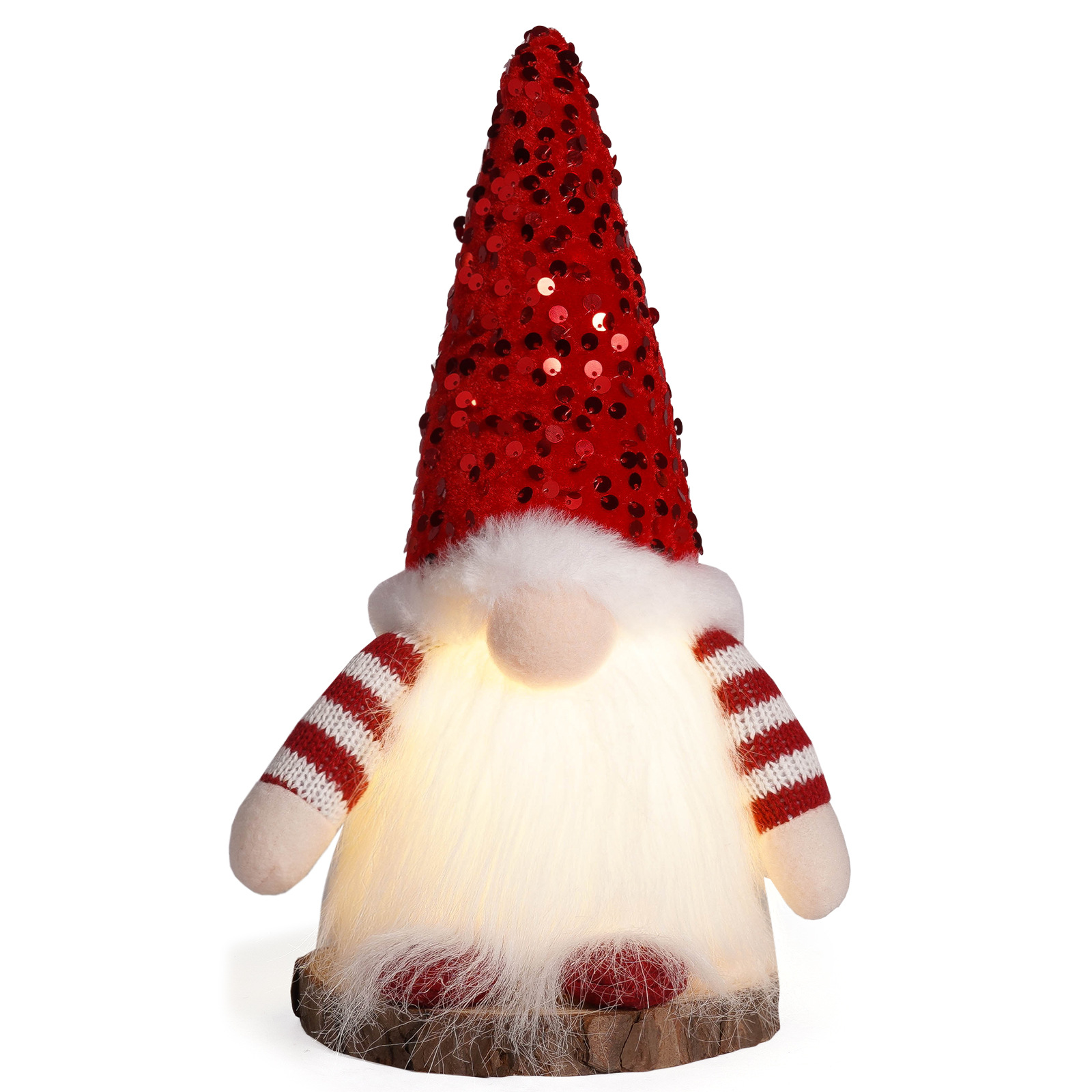 Light-Up Sequin Christmas Gnomes: Sparkle & Warmth for Your Holiday Decor