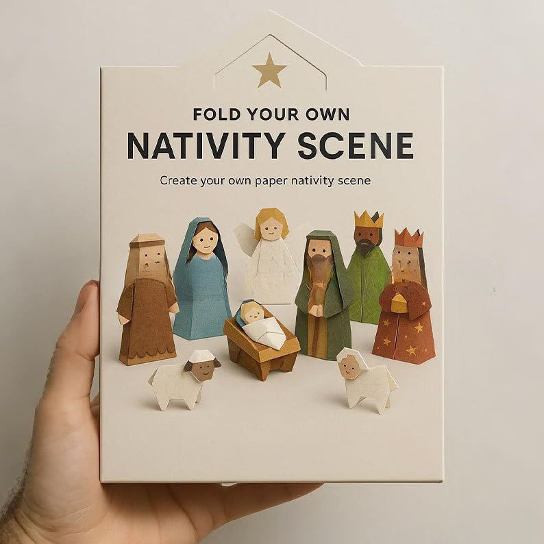 Christmas Origami Craft Set: DIY Holiday Fun + Charming Decor in One Box