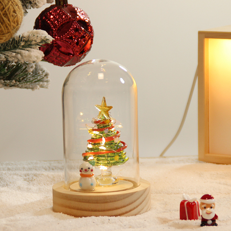 🎅Christmas Vibes Unlocked! Glowing Mini Christmas Tree Set 🎄