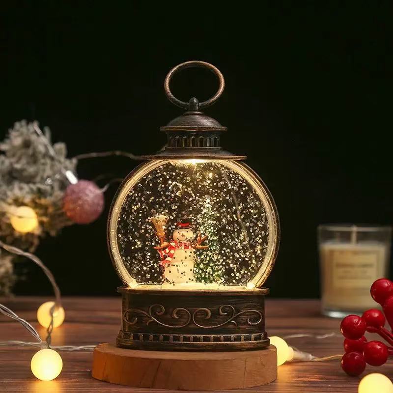 Christmas Snow Globe Lantern