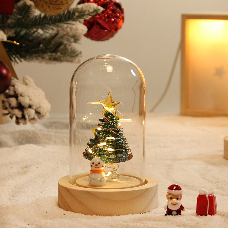 🎅Christmas Vibes Unlocked! Glowing Mini Christmas Tree Set 🎄