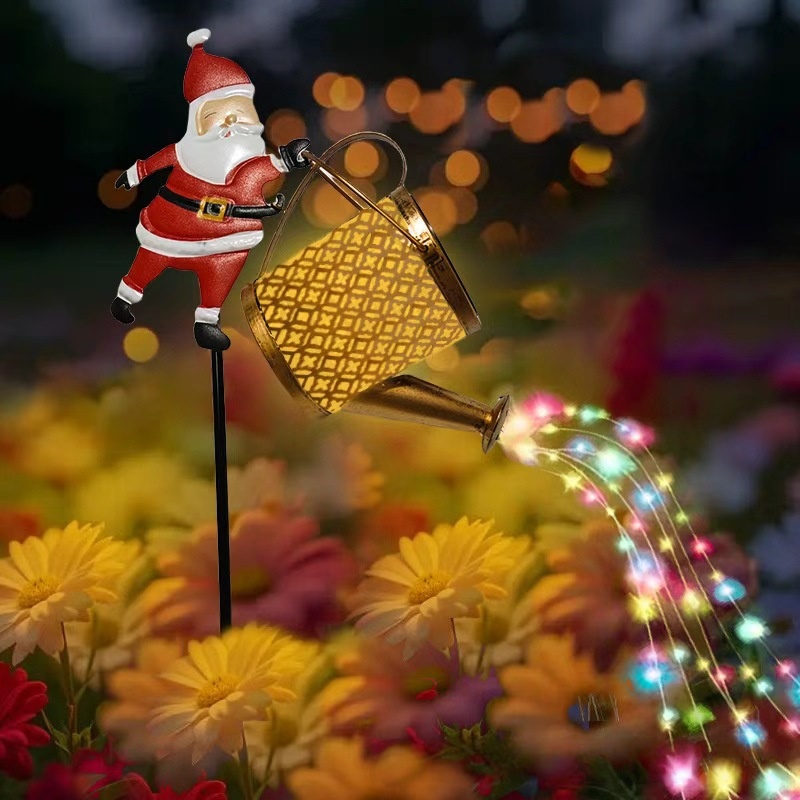 Santa Watering Can LED Christmas Decor - Transform Your Yard into a Festive Wonderland