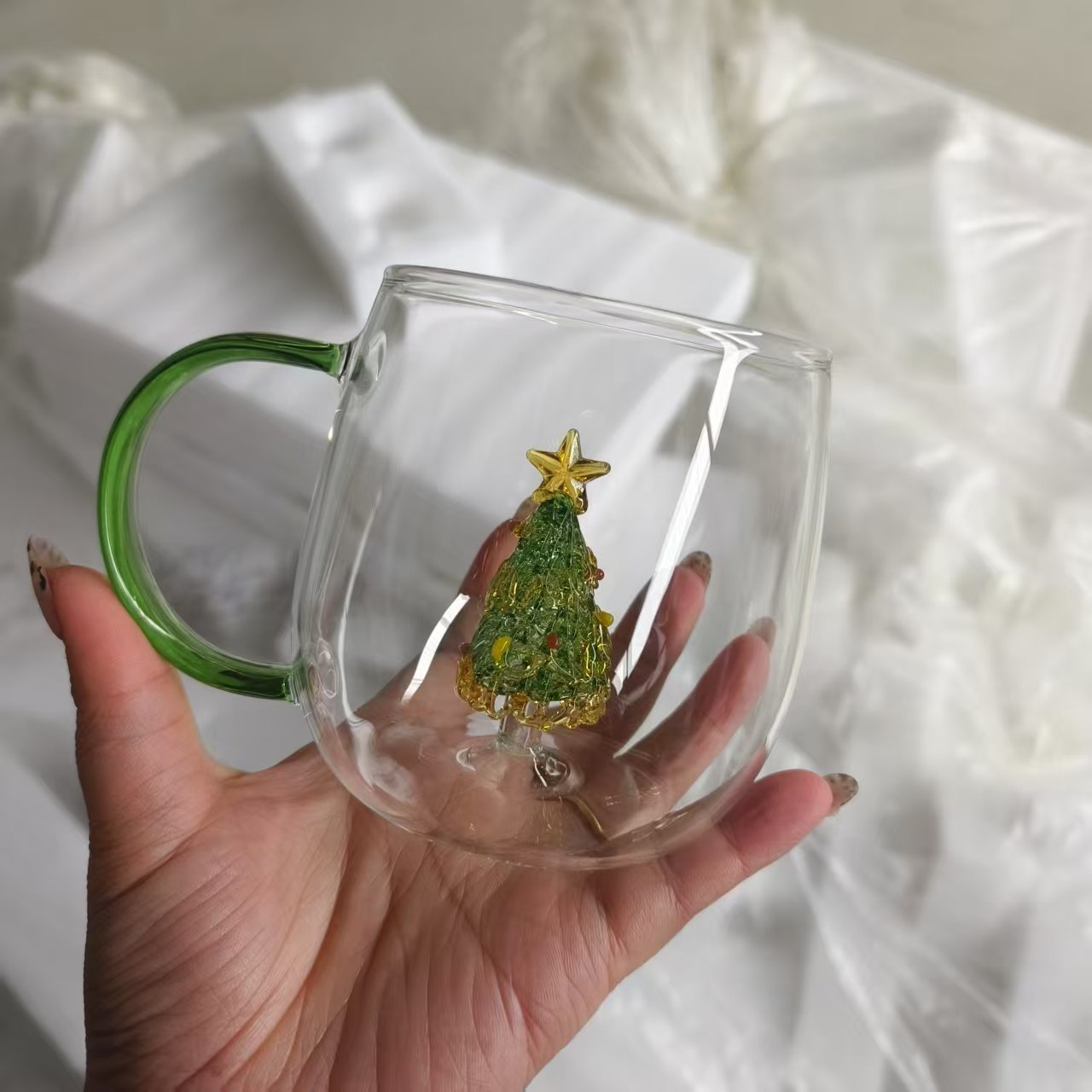 🎄☕[Christmas Limited] Christmas Tree Wish Cup · Hold Holiday Romance in Your Hand🌟🥛