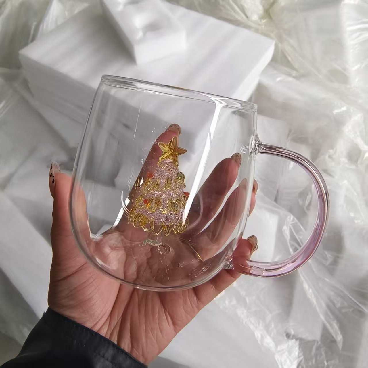 🎄☕[Christmas Limited] Christmas Tree Wish Cup · Hold Holiday Romance in Your Hand🌟🥛