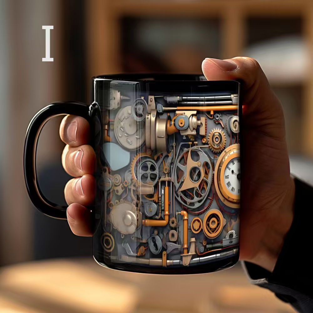 🛠️Tool Print Ceramic Mug: Thoughtful Gift for Dads, Husbands & Car Enthusiasts☕