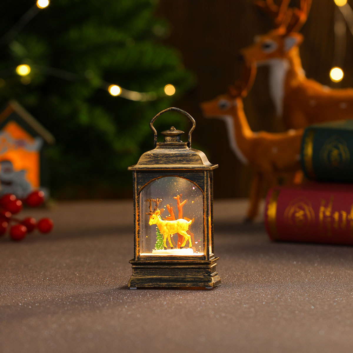 Christmas Snow Globe Lantern