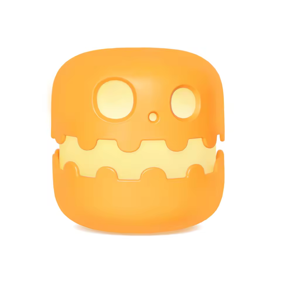 Night Lights Cartoon Ghost Face Bedside Light Halloween Decor Cute Room Rechargeable Lamp For Kids Room Bedroom Decoration